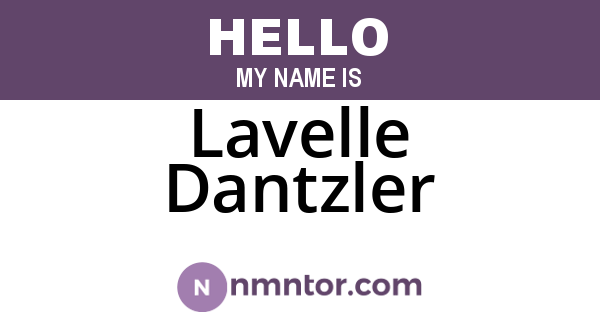 Lavelle Dantzler