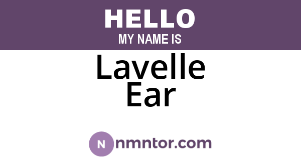 Lavelle Ear