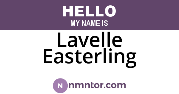 Lavelle Easterling
