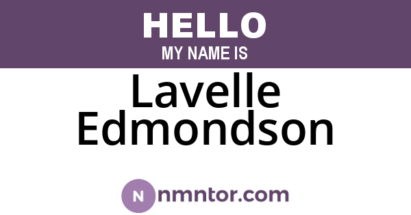 Lavelle Edmondson