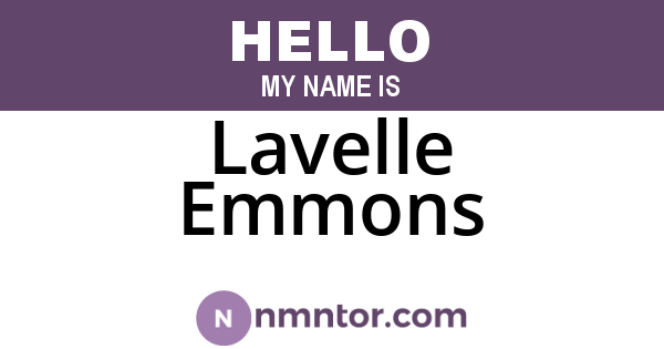 Lavelle Emmons