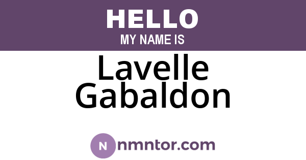 Lavelle Gabaldon