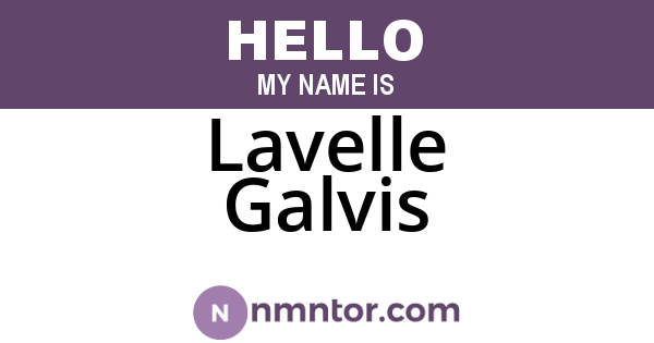 Lavelle Galvis