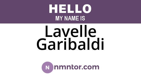 Lavelle Garibaldi