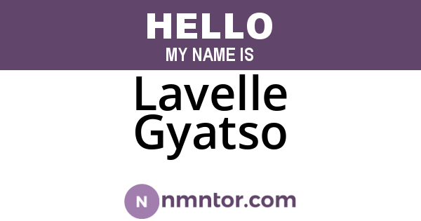 Lavelle Gyatso