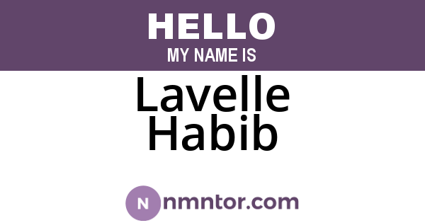 Lavelle Habib