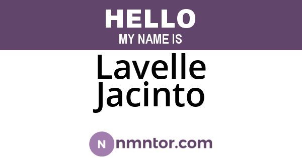 Lavelle Jacinto