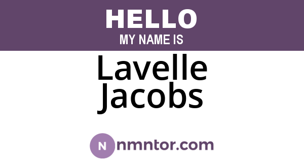 Lavelle Jacobs