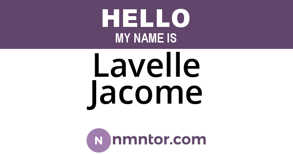 Lavelle Jacome