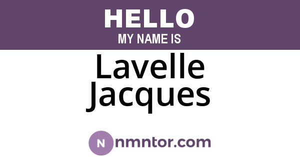 Lavelle Jacques