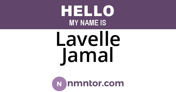 Lavelle Jamal