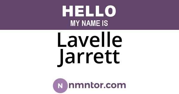 Lavelle Jarrett