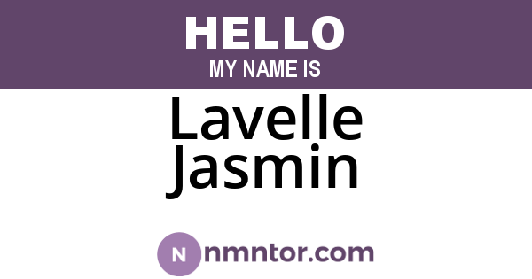 Lavelle Jasmin