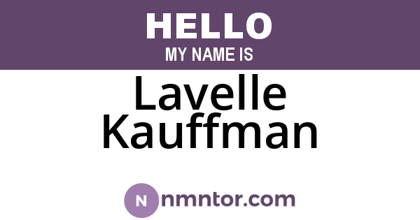 Lavelle Kauffman