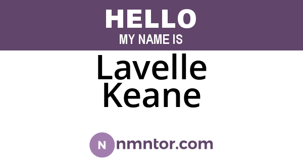 Lavelle Keane