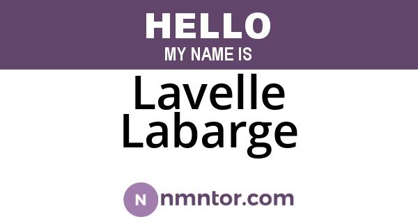 Lavelle Labarge