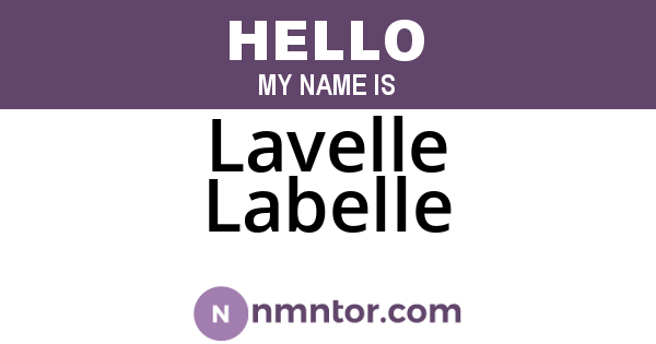Lavelle Labelle