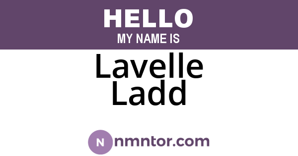 Lavelle Ladd