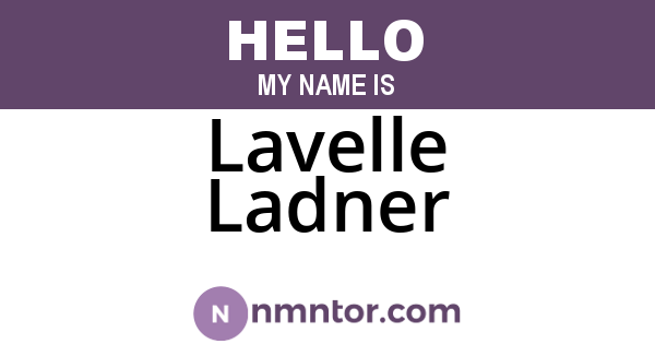 Lavelle Ladner