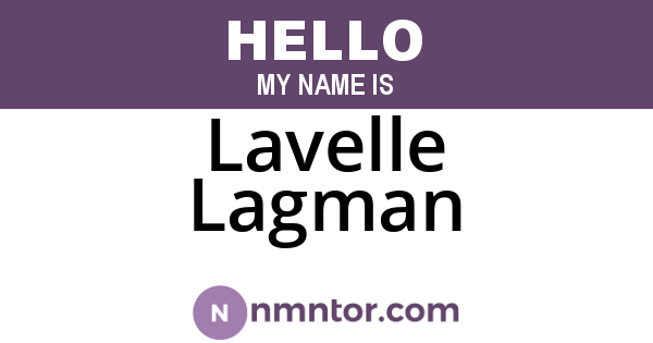 Lavelle Lagman