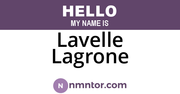 Lavelle Lagrone
