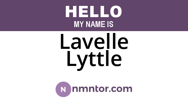 Lavelle Lyttle