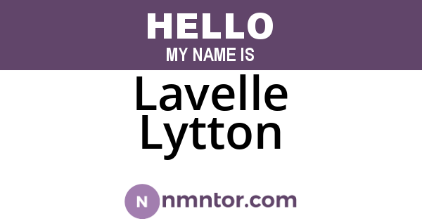 Lavelle Lytton