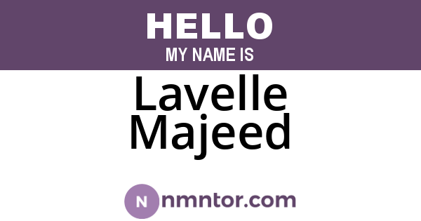 Lavelle Majeed