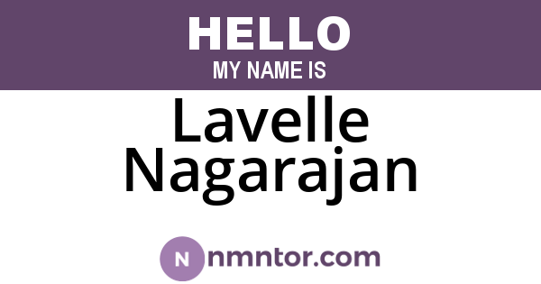Lavelle Nagarajan