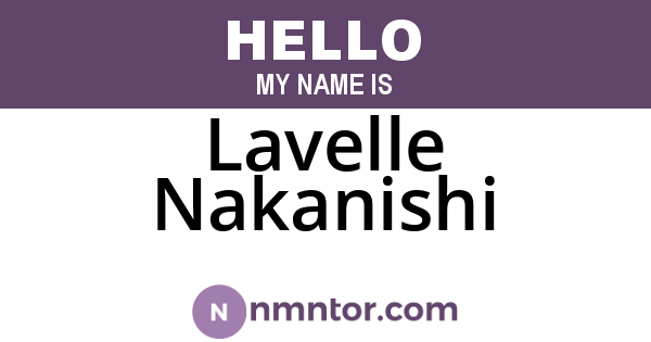 Lavelle Nakanishi