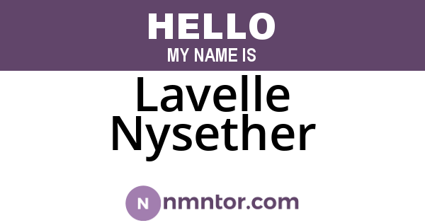 Lavelle Nysether