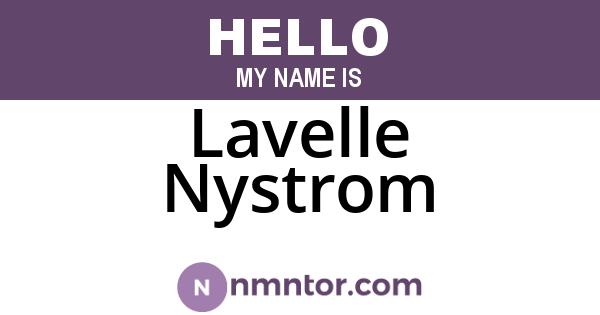 Lavelle Nystrom