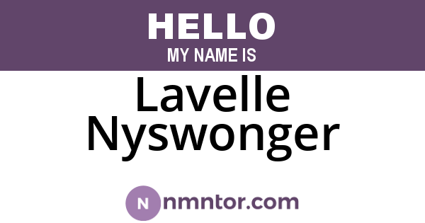 Lavelle Nyswonger