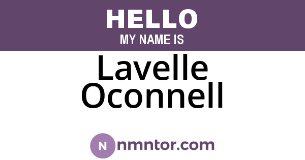 Lavelle Oconnell