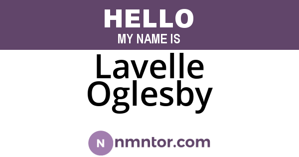 Lavelle Oglesby