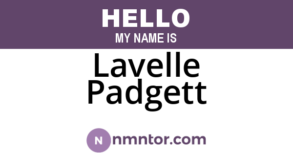 Lavelle Padgett