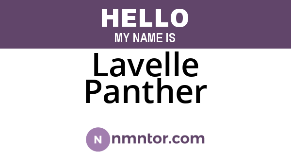 Lavelle Panther