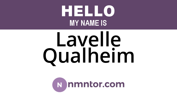 Lavelle Qualheim