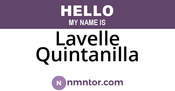 Lavelle Quintanilla
