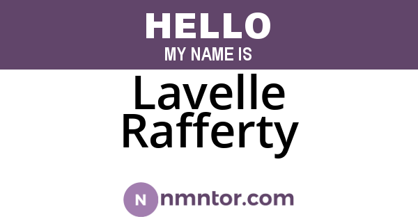 Lavelle Rafferty