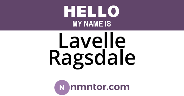 Lavelle Ragsdale