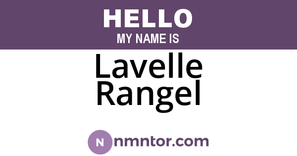 Lavelle Rangel