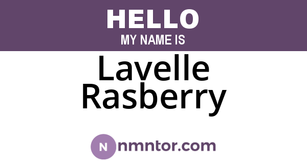 Lavelle Rasberry