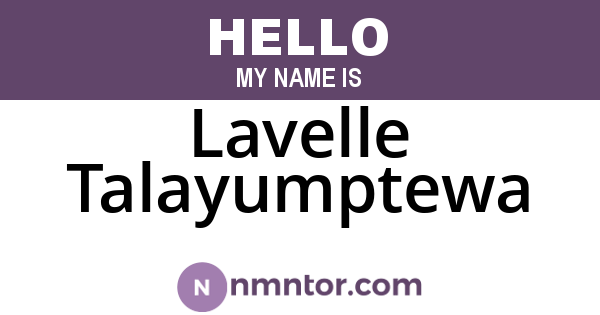 Lavelle Talayumptewa