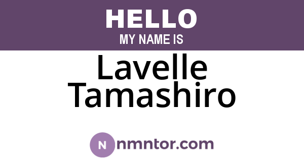 Lavelle Tamashiro