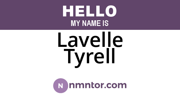 Lavelle Tyrell