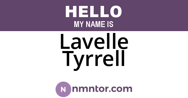 Lavelle Tyrrell