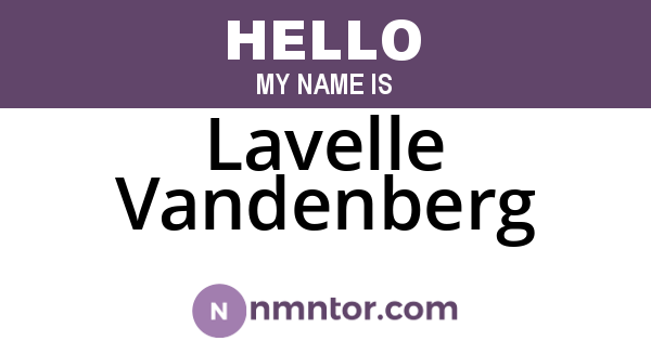 Lavelle Vandenberg