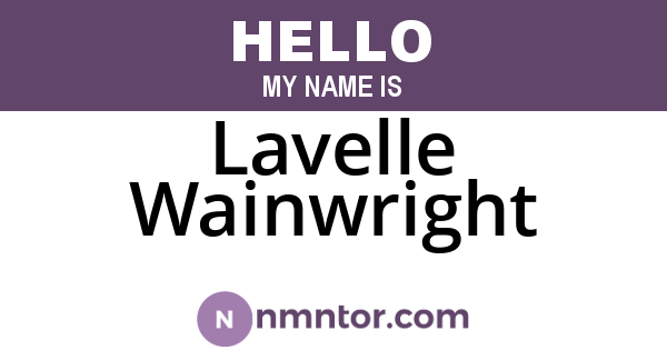 Lavelle Wainwright