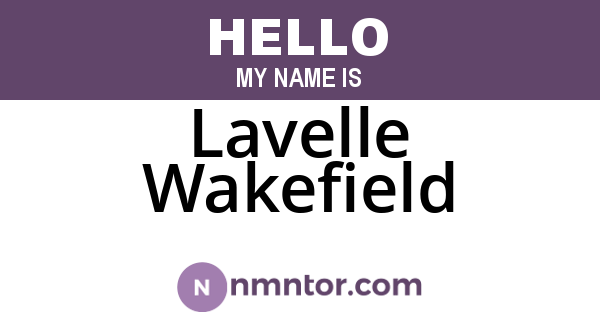 Lavelle Wakefield